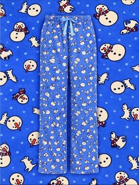 LandsEnd Women's Print Flannel Pajama Pants 100% COTTON FLANNEL with pockets!